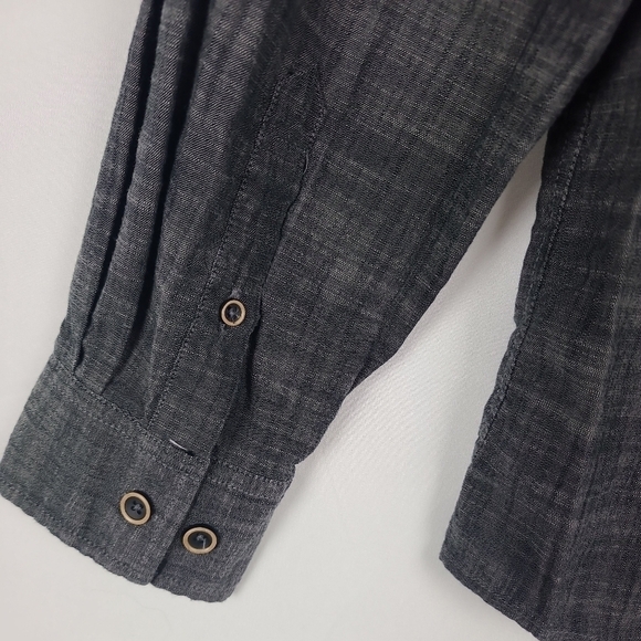 Weatherproof Vintage Long Sleeve Button Down Shirt Men’s Size XL Gray. EUC - Picture 5 of 6